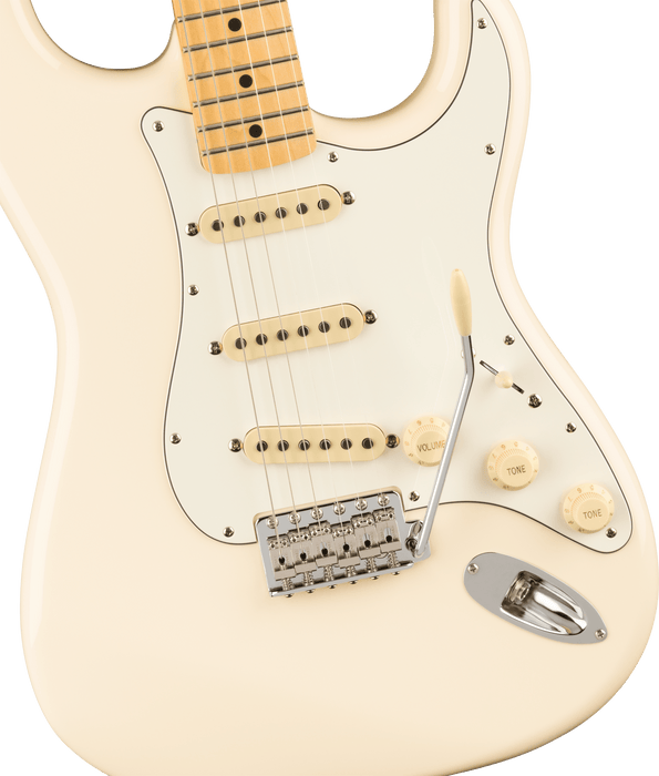 Fender JV Modified '60s Stratocaster®,  Maple Fingerboard, Olympic White Electric Guitars