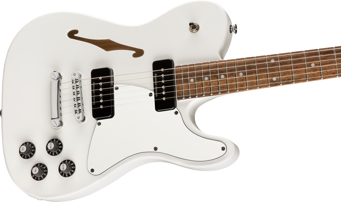 Fender Jim Adkins JA-90 Telecaster Thinline Laurel Fingerboard White Electric Guitar