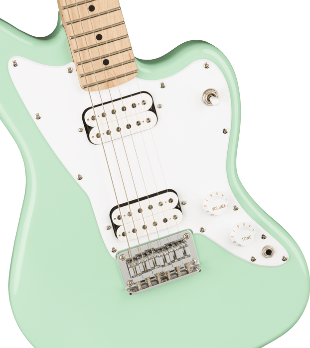 Squier Mini Jazzmaster HH Maple Fingerboard Surf Green Electric Guitar