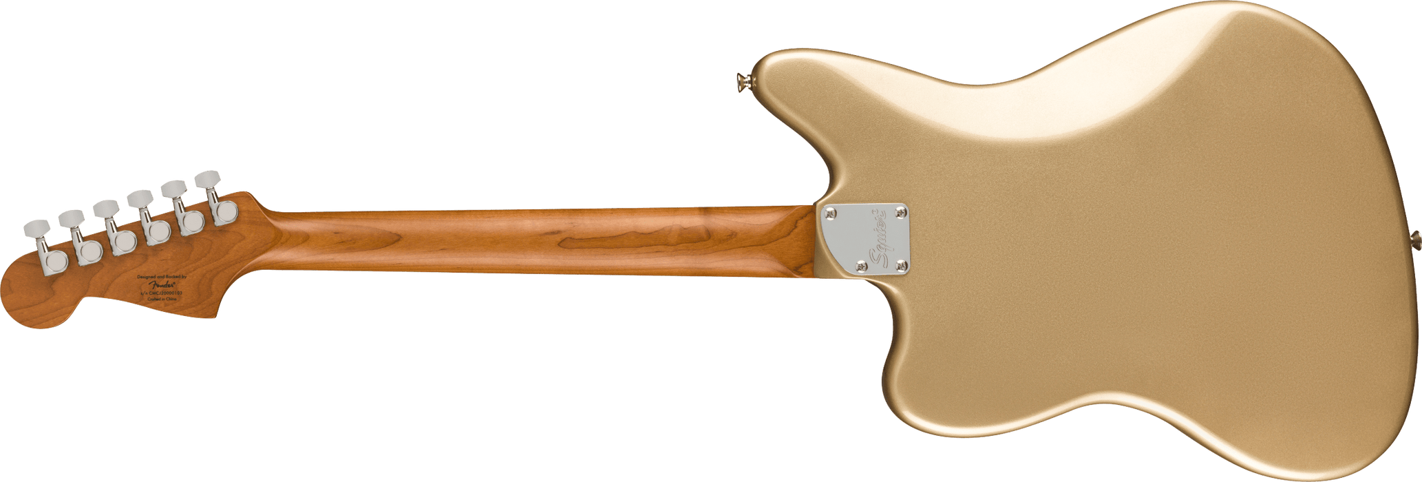 Squier Contemporary Jaguar HH ST Laurel Fingerboard Black Pickguard Shoreline Gold Electric Guitar
