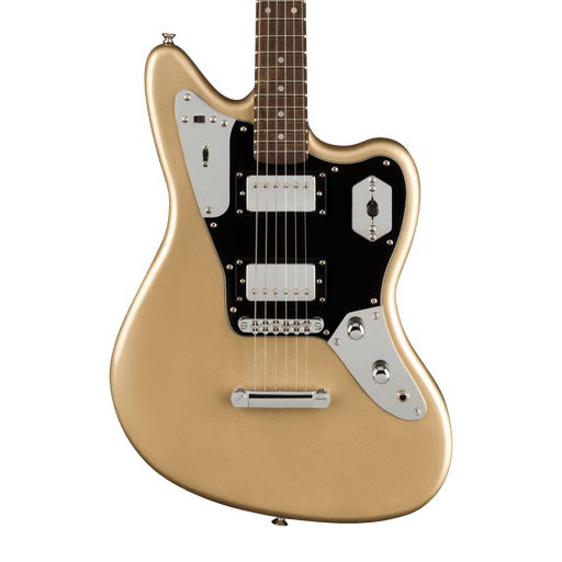 Squier Contemporary Jaguar HH ST Laurel Fingerboard Black Pickguard Shoreline Gold Electric Guitar