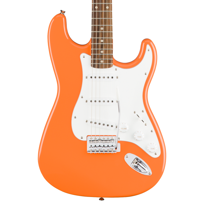 Squier Affinity Series Stratocaster Laurel Fingerboard Competition Orange Electric Guitar