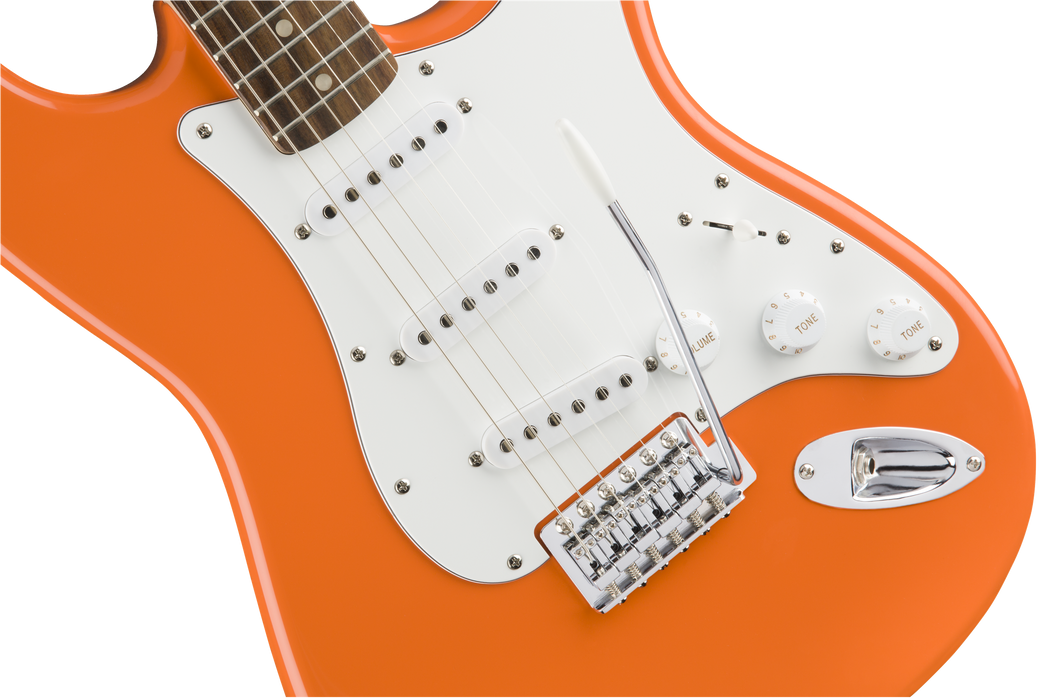Squier Affinity Series Stratocaster Laurel Fingerboard Competition Orange Electric Guitar