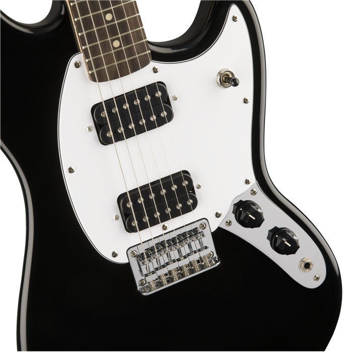 Squier Bullet Mustang HH Laurel Fingerboard Black — Truetone Music Squier Bullet Mustang HH Laurel Fingerboard Black — Truetone Music
