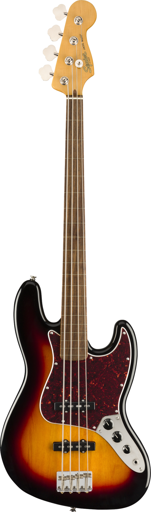 Squier Classic Vibe '60s Jazz Bass Fretless Laurel Fingerboard 3-Color Sunburst