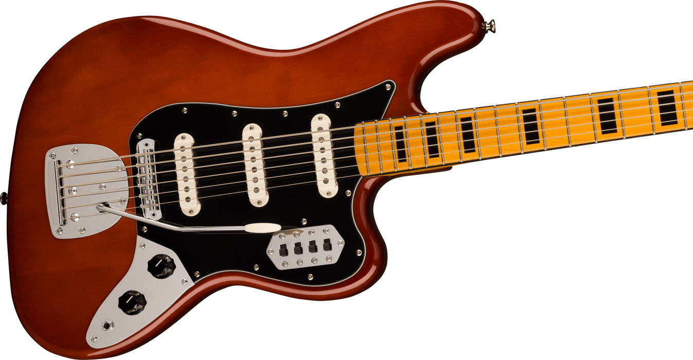 Squier FSR Classic Vibe Bass VI Maple Fingerboard Black Pickguard Walnut