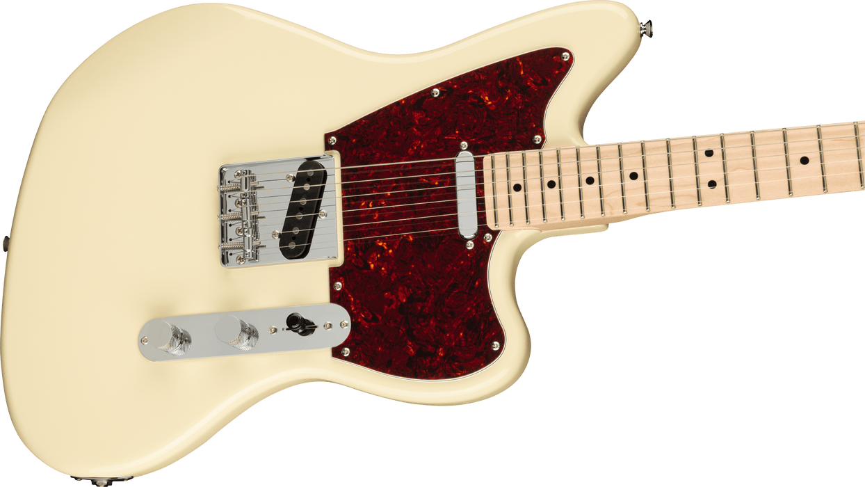 Squier Paranormal Offset Telecaster Maple Fingerboard Tortoiseshell Pickguard Olympic White