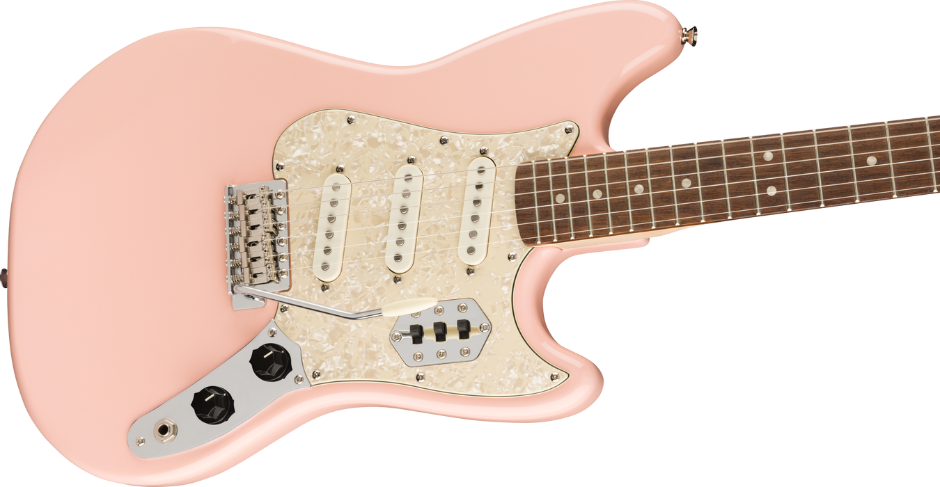 DISC - Squier Paranormal Cyclone Laurel Fingerboard Shell Pink Electric Guitar