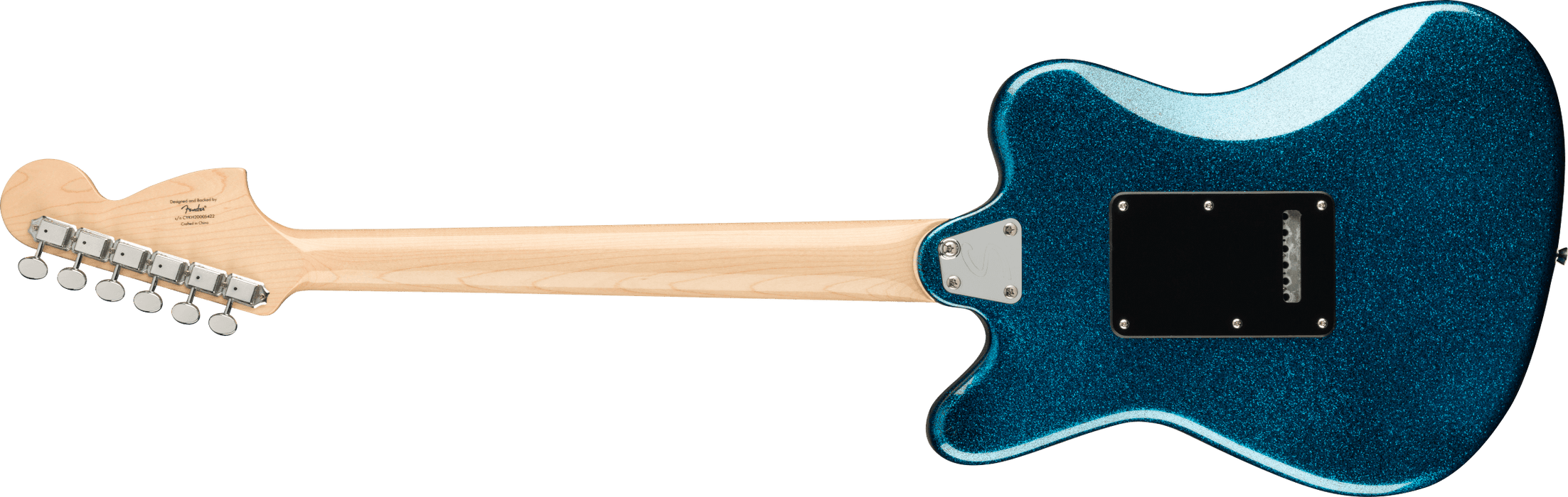 Squier Paranormal Super-Sonic™ Laurel Fingerboard Pearloid Pickguard Blue Sparkle