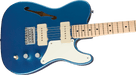 Squier Paranormal Cabronita Telecaster Thinline Maple Fingerboard Parchment Pickguard Lake Placid Blue