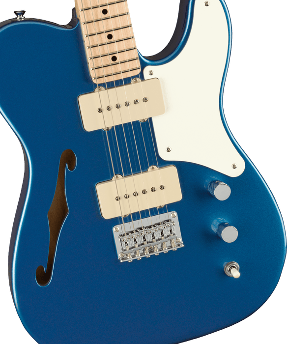Squier Paranormal Cabronita Telecaster Thinline Maple Fingerboard Parchment Pickguard Lake Placid Blue