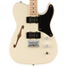 DISC - Squier Paranormal Cabronita Telecaster Thinline Maple Fingerboard Olympic White Electric Guitar