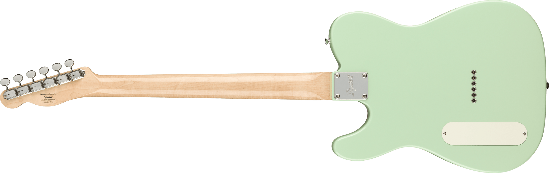 Squier Paranormal Baritone Cabronita Telecaster Parchment Guard Surf Green