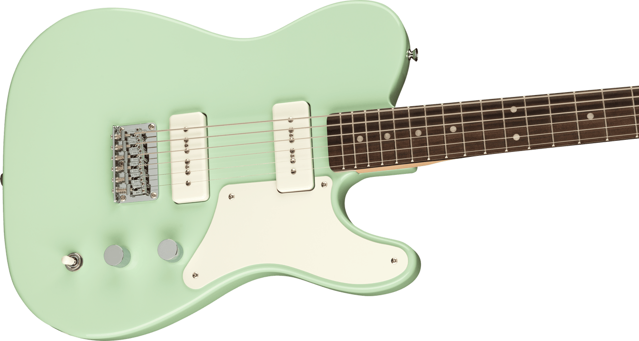 Squier Paranormal Baritone Cabronita Telecaster Parchment Guard Surf Green