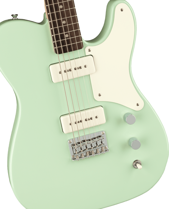 Squier Paranormal Baritone Cabronita Telecaster Parchment Guard Surf Green
