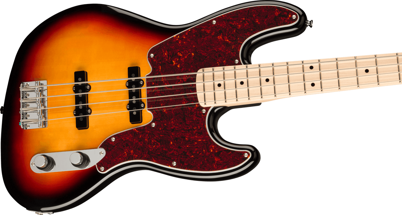 Squier Paranormal Jazz Bass '54 Maple Fingerboard Tortoiseshell Pickguard 3-Color Sunburst