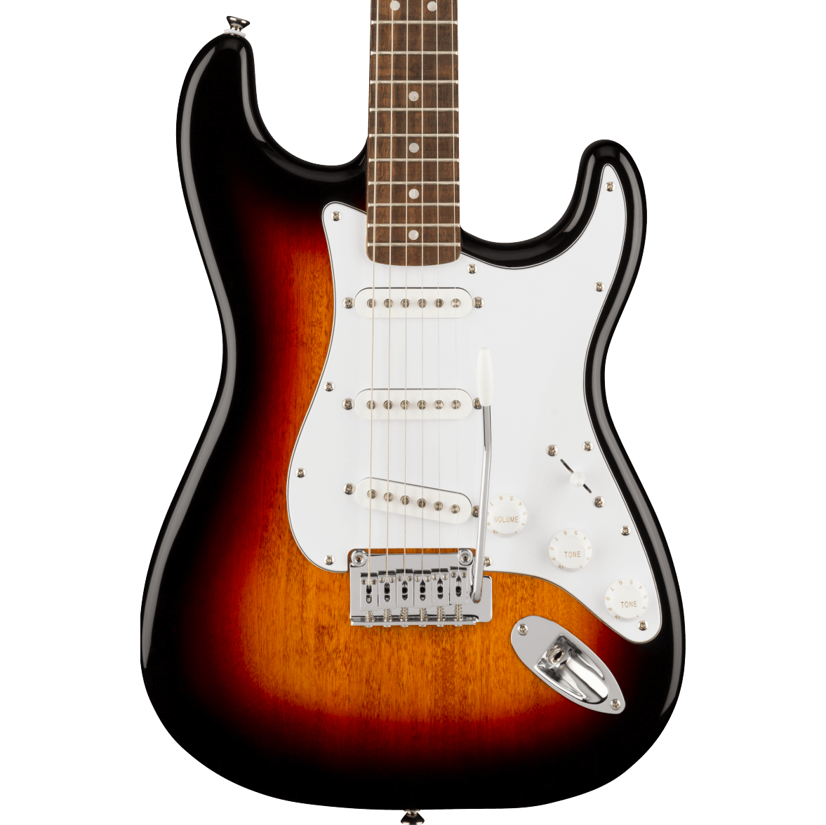 instinkt Gnide mærke Squier Affinity Series Stratocaster White Pickguard 3-Color Sunburst —  Truetone Music