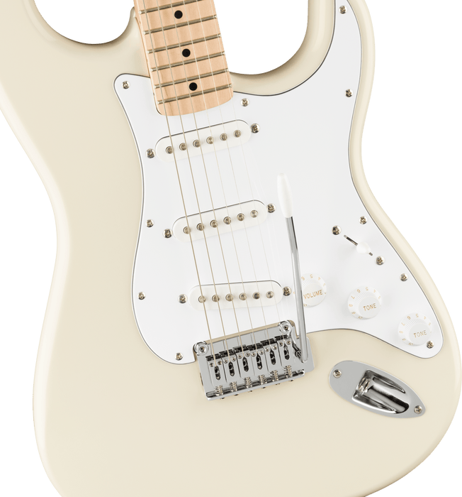 Squier Affinity Series Stratocaster Maple Fingerboard White Pickguard Olympic White