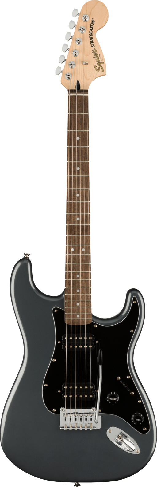 Squier Affinity Series Stratocaster HH Laurel Fingerboard Charcoal Frost Metallic