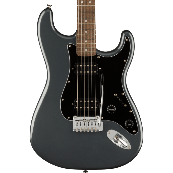 Squier Affinity Series Stratocaster HH Laurel Fingerboard Charcoal Frost Metallic