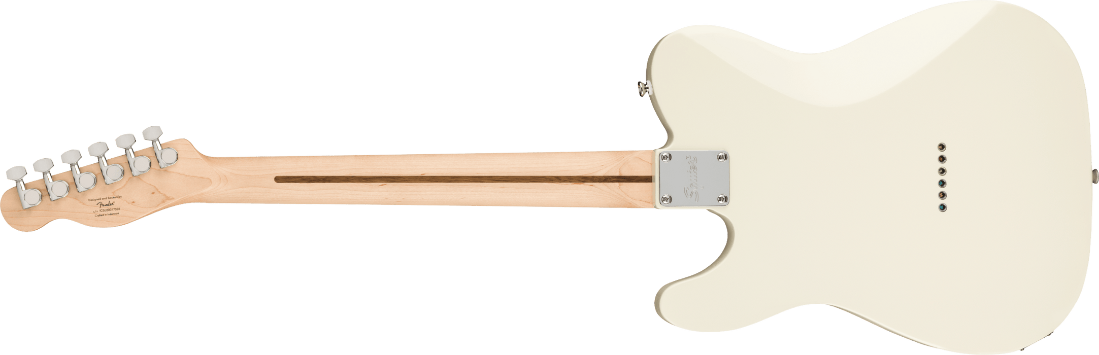Squier Affinity Series Telecaster Laurel Fingerboard White Pickguard Olympic White