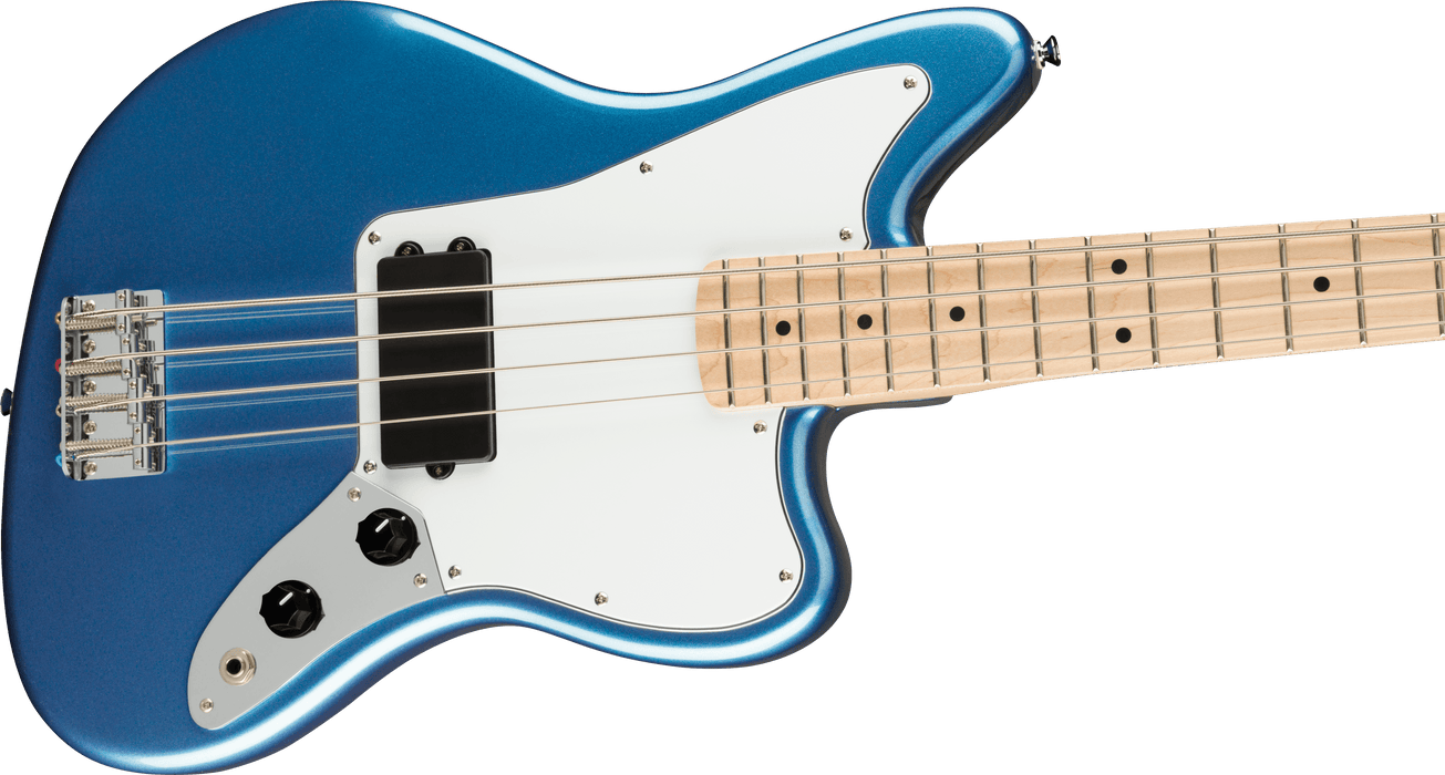 Squier Affinity Series Jaguar Bass H Maple Fingerboard White Pickguard Lake Placid Blue