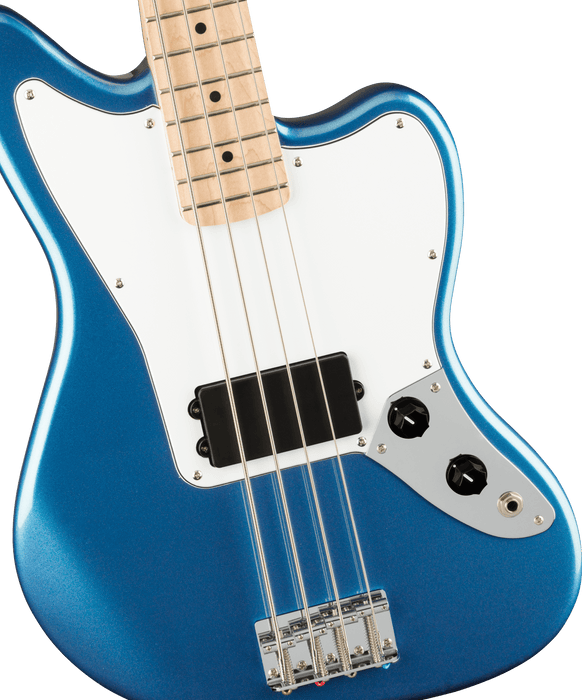 Squier Affinity Series Jaguar Bass H Maple Fingerboard White Pickguard Lake Placid Blue