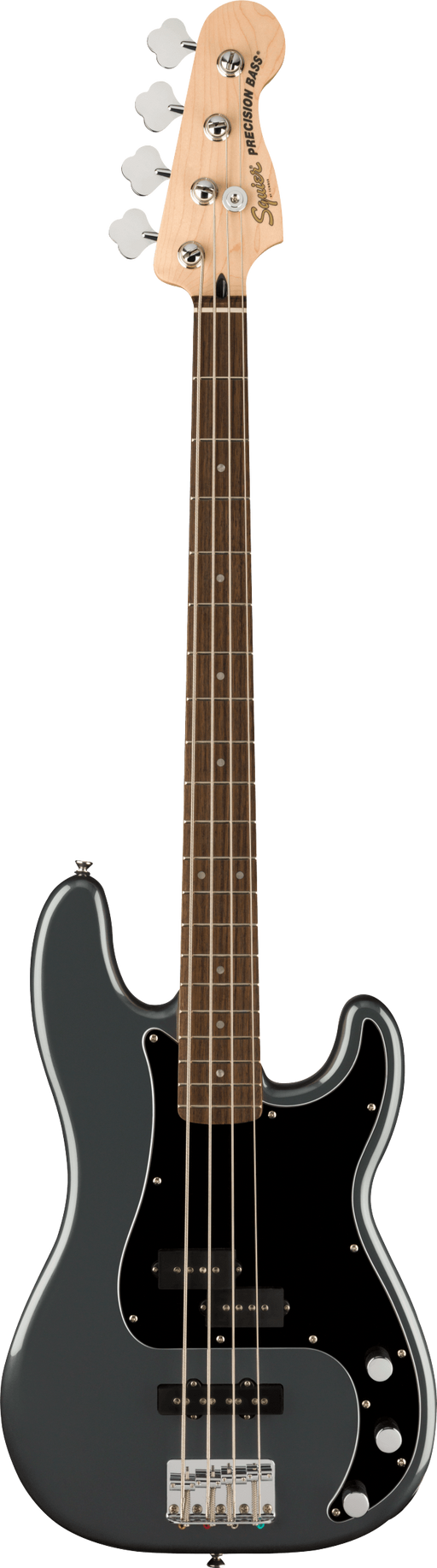 Squier Affinity Series Precision Bass PJ Black Pickguard Charcoal Frost Metallic