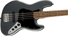 Squier Affinity Series Jazz Bass Laurel Fingerboard Black Pickguard Charcoal Frost Metallic