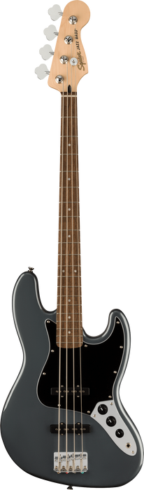 Squier Affinity Series Jazz Bass Laurel Fingerboard Black Pickguard Charcoal Frost Metallic