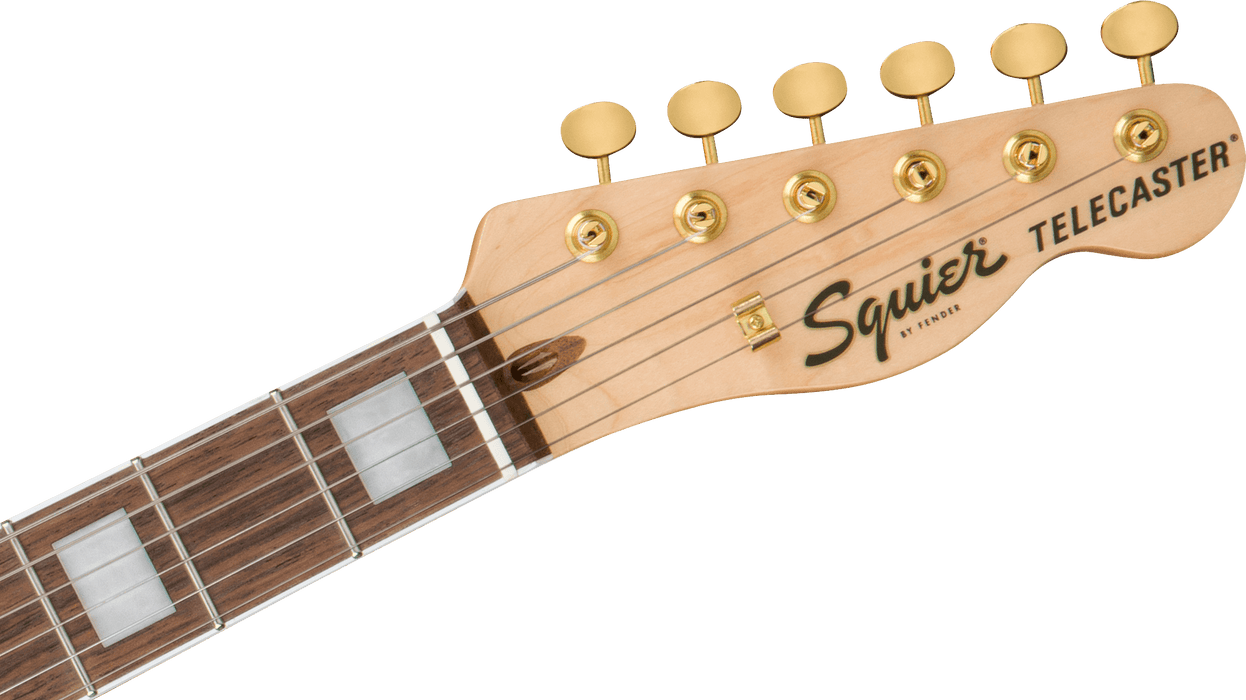 Squier 40th Anniversary Telecaster®, Gold Edition, Laurel Fingerboard, Gold Anodized Pickguard, Sherwood Green Metallic Electric Guitars