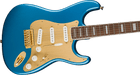 Squier 40th Anniversary Stratocaster®, Gold Edition, Laurel Fingerboard, Gold Anodized Pickguard, Lake Placid Blue Electric Guitars