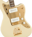 Squier 40th Anniversary Jazzmaster®, Gold Edition, Laurel Fingerboard, Gold Anodized Pickguard, Olympic White Electric Guitars