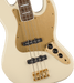 Squier 40th Anniversary Jazz Bass®, Gold Edition, Laurel Fingerboard, Gold Anodized Pickguard, Olympic White Bass Guitars