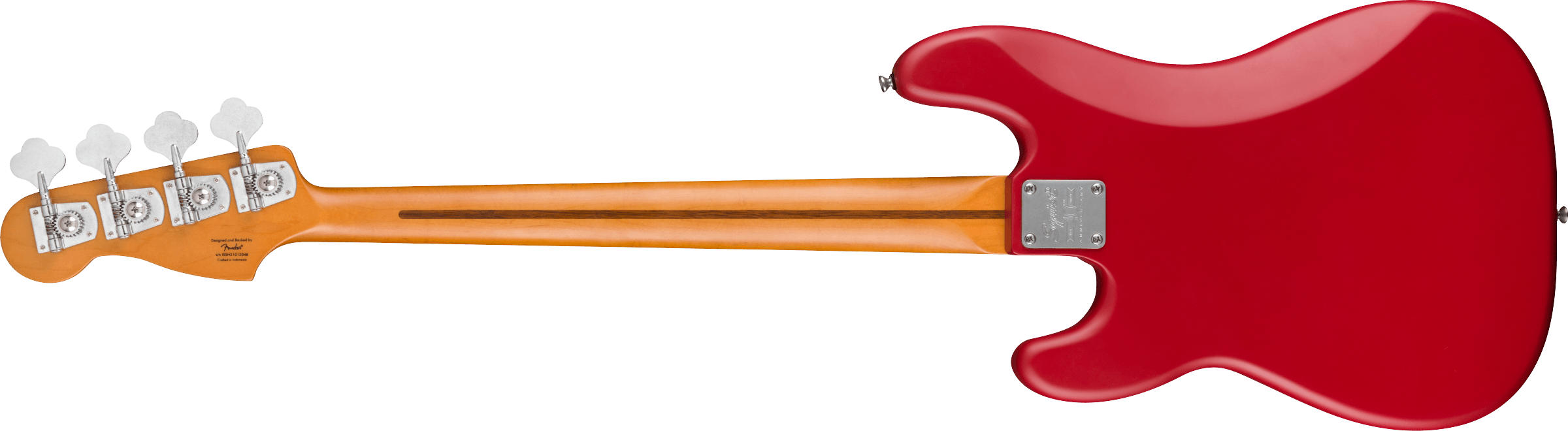 Squier 40th Anniversary Precision Bass®, Vintage Edition, Maple Fingerboard, Gold Anodized Pickguard, Satin Dakota Red Bass Guitars