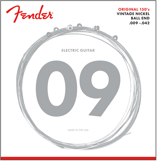 Fender Original 150 Pure Nickel Wound Ball End 150L 9-42 Electric Guitar Strings