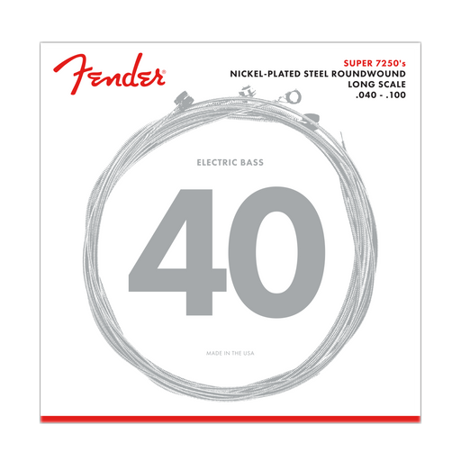 Fender 7250 Nickel Plated Steel Long Scale 7250L .040-.100 Electric Bass Strings