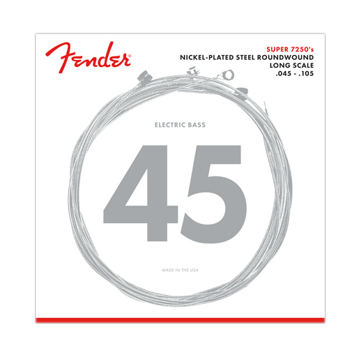 Fender 7250 Nickel Plated Steel Long Scale 7250M 45-105 Electric Bass Strings