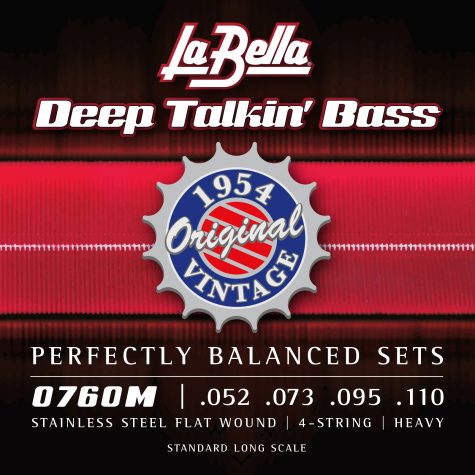 La Bella 0760M-XL Original "1954" Deep Talkin' Extra Long Scale Flatwound Bass Strings
