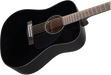 Fender CD-60 Dreadnought V3 Walnut Fingerboard Black Acoustic Guitar With Case