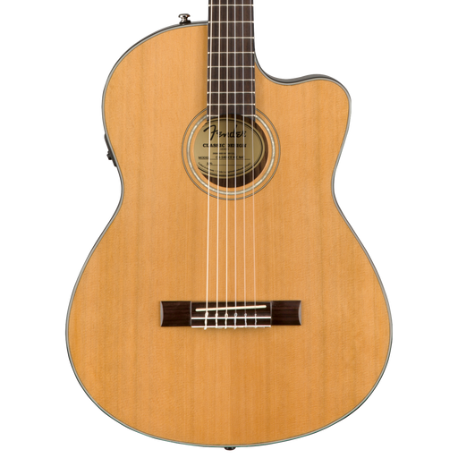 Fender CN-140SCE Nylon Thinline Acoustic Guitar Natural With Case