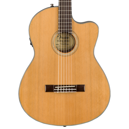 Fender CN-140SCE Nylon Thinline Acoustic Guitar Natural With Case Fender CN-140SCE Nylon Thinline Acoustic Guitar Natural With Case