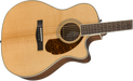 DISC - Fender PM-4CE Auditorium Limited Ovangkol Fingerboard Natural Acoustic Guitar With Case