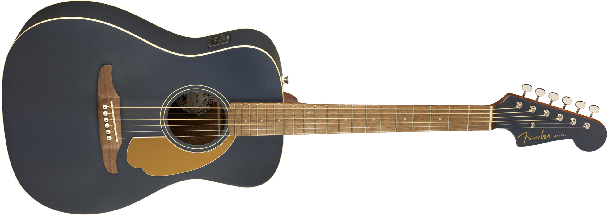 Fender California Series Malibu Player Acoustic Electric Guitar Midnight Satin