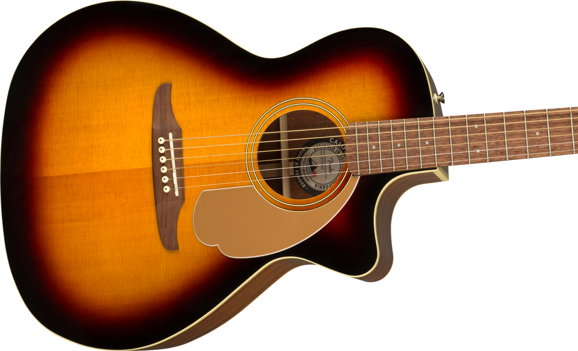 Fender Newporter Player Walnut Fingerboard Sunburst Acoustic Guitar