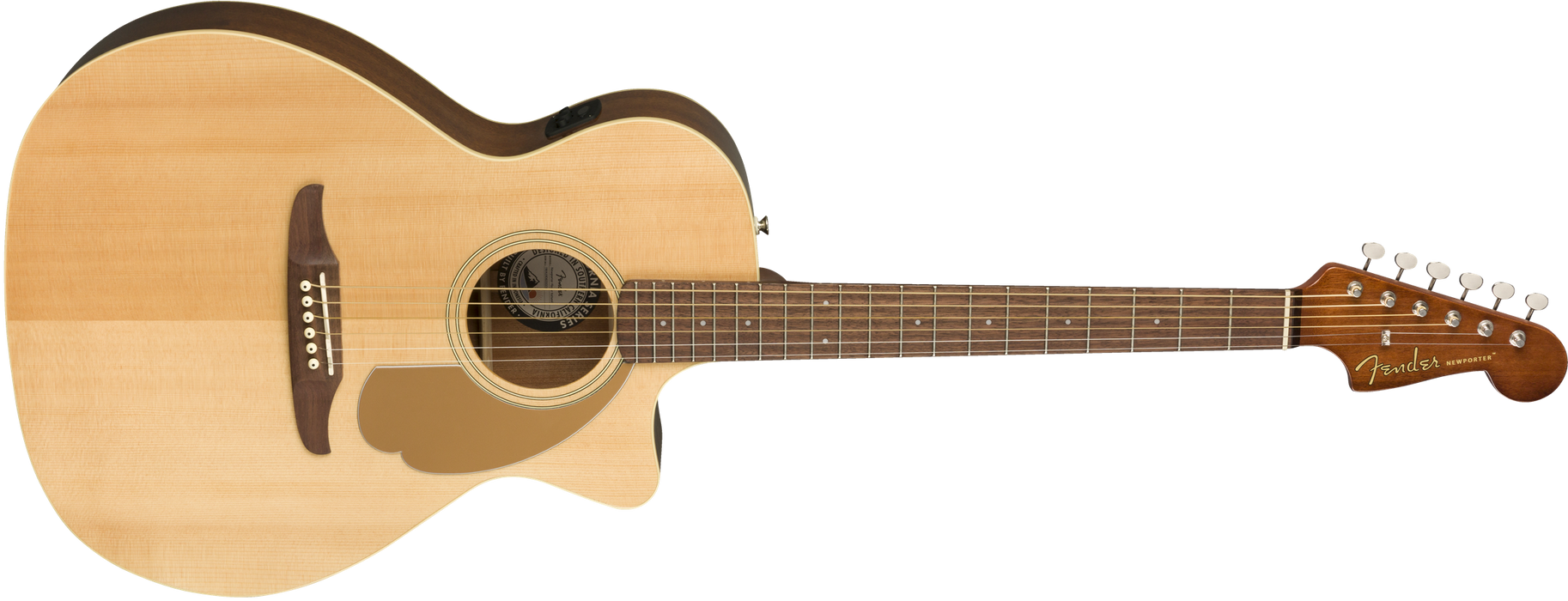 Fender Newporter Player Walnut Fingerboard Natural Acoustic Guitar