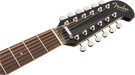 Fender Villager 12-String Walnut Fingerboard Acoustic Electric Black V3 With Gig Bag