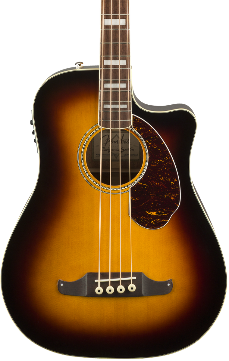 Fender Kingman Bass SCE Acoustic‑Electric Bass 3‑Color Sunburst
