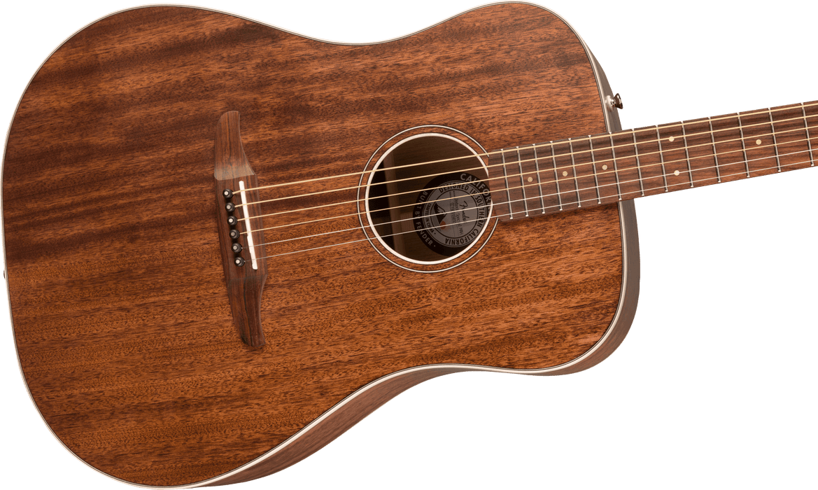 Fender Redondo Special All Mahogany Pau Ferro Fingerboard Natural Acoustic Guitar With Bag
