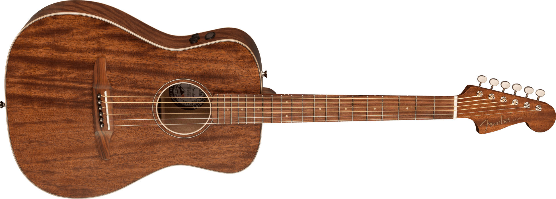 Fender Malibu Special All Mahogany Pau Ferro Fingerboard Natural Acoustic Guitar With Bag